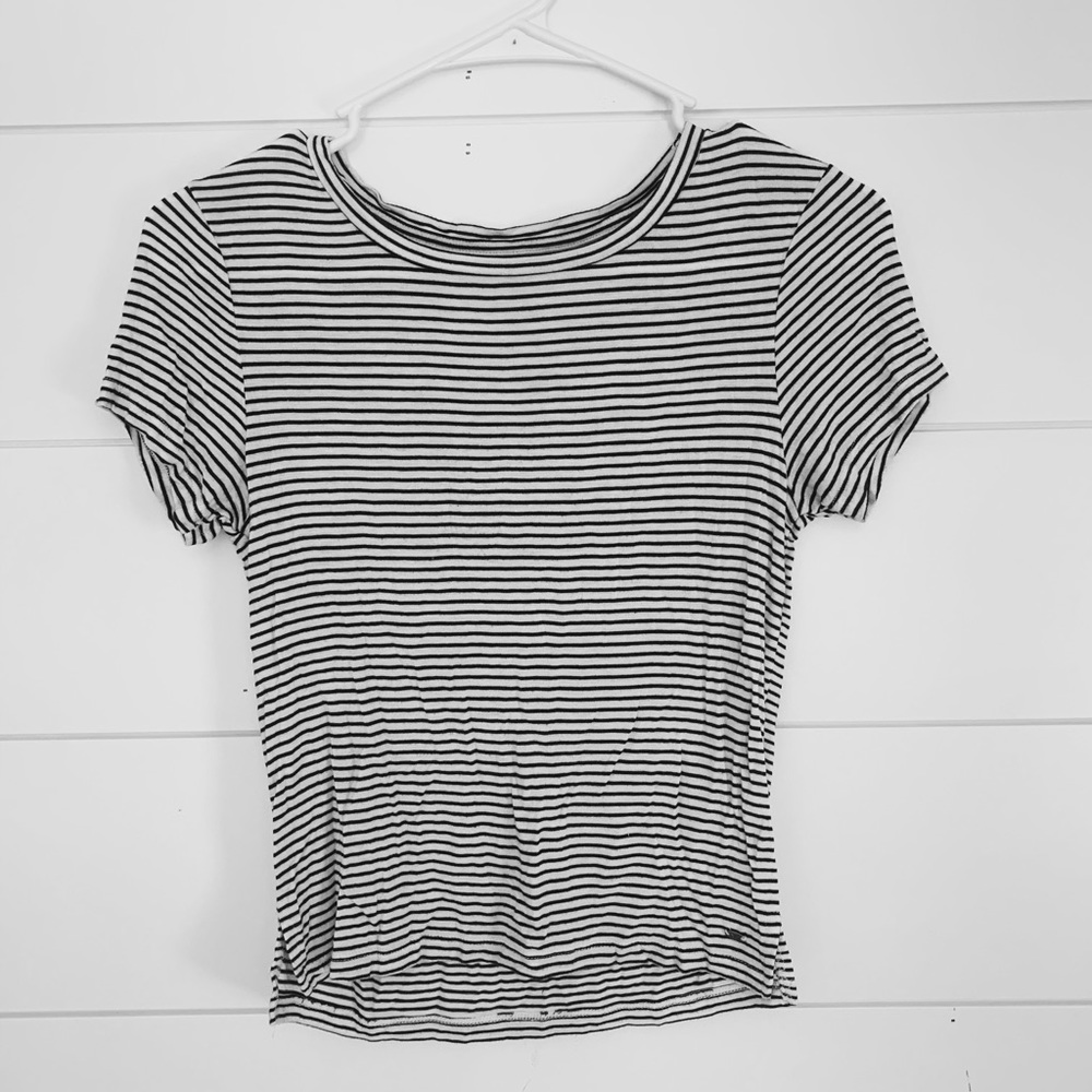 American Eagle Striped Crop Top